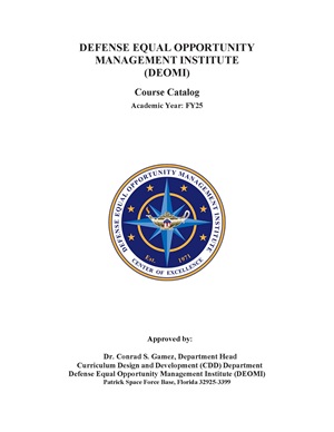 Cover art for the DEOMI Course Catalog
