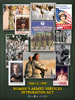 Anniversary Poster for Women's Armed Services Integration Act