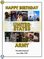 Image of United States Army Birthday Poster