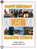 Image of United States Marine Corps Birthday Poster