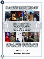 Image of United States Space Force Birthday Poster