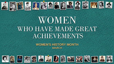 2024 Women's History Month Screensaver
