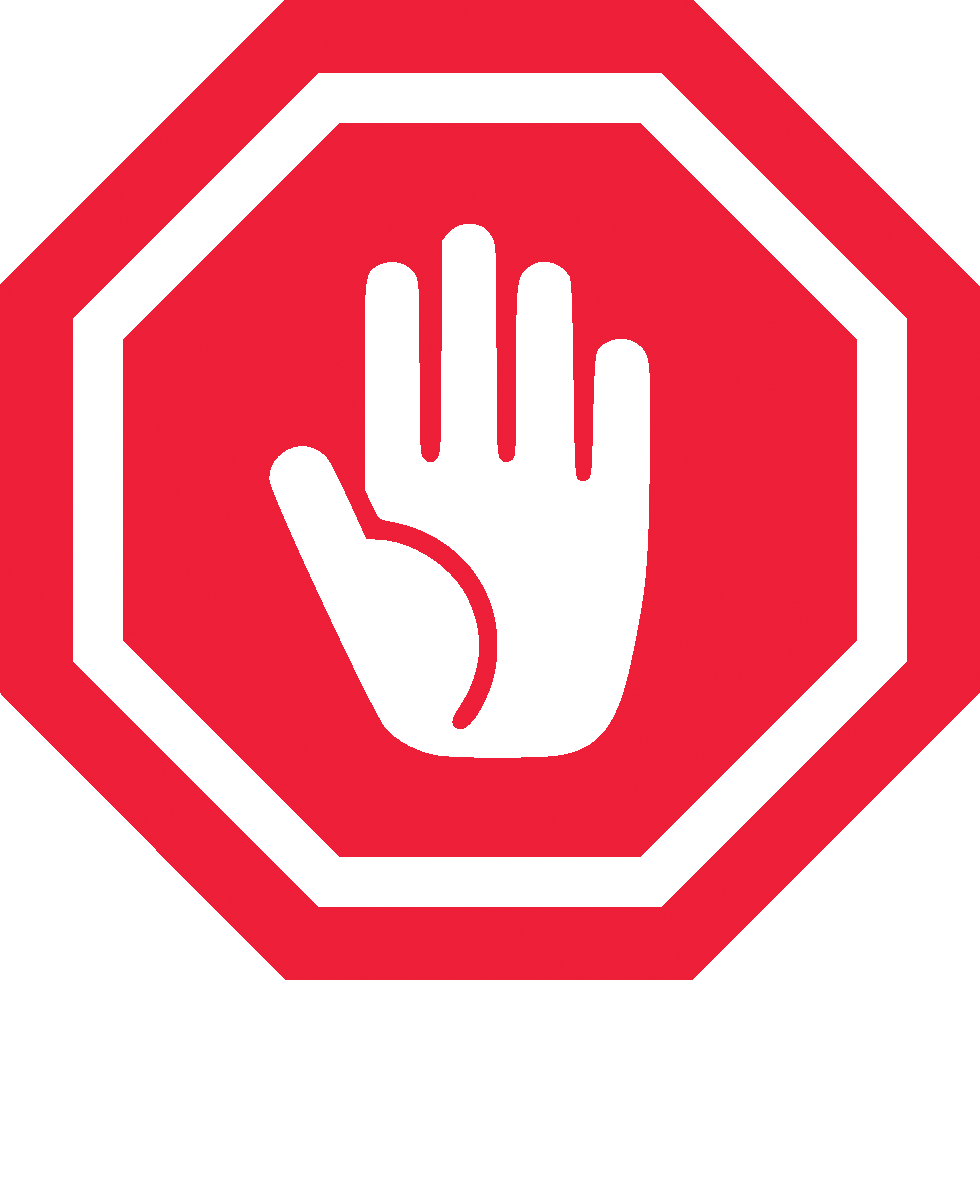 Stop Sign with Raised Hand