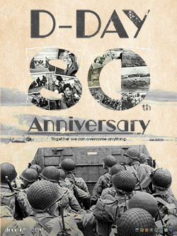 80th D-Day Anniversary Poster Version 1