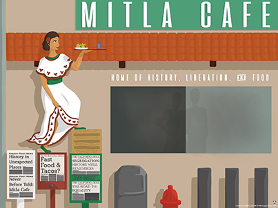 Image of 2019 Mitla Cafe Poster